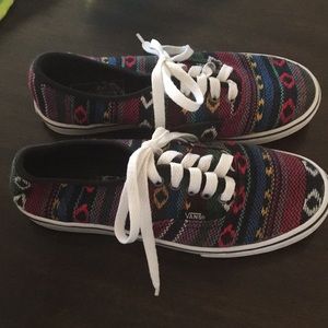 Aztec print vans